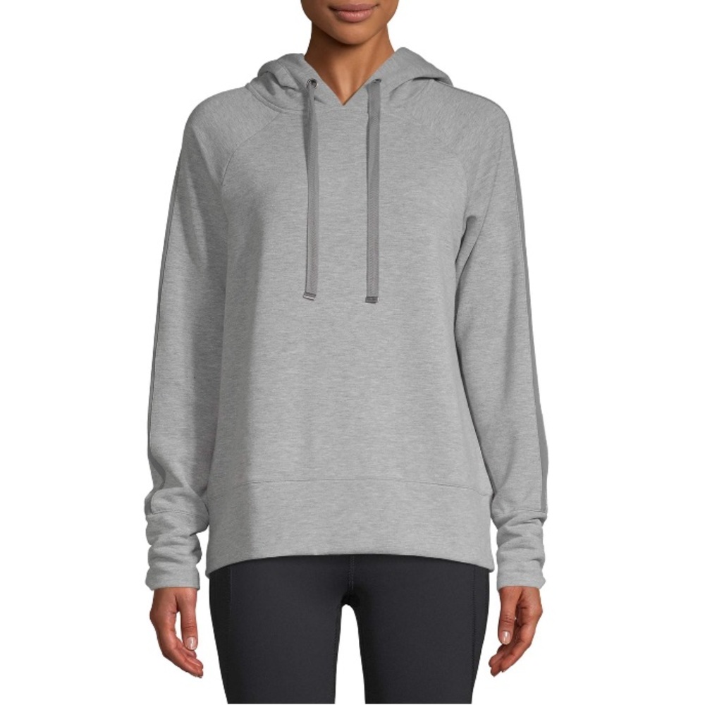 NWT Hoodie Sweatshirt Gray Plus Size Women 2X Fleece Lined Pullover